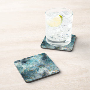 Posavasos Tinta azul de alcohol
