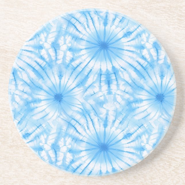Posavasos Tinte Azul Claro Blanco (Frente)