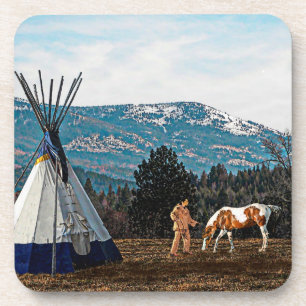 Posavasos Tipi - Campamento de Invierno