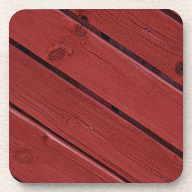 Posavasos Típicos colores falunes suecos, color rojo (Frente)