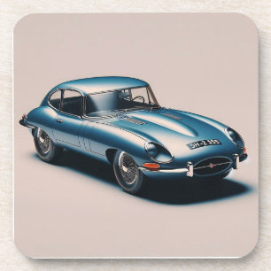 Posavasos Tipo electrónico Jaguar Coupe (azul)