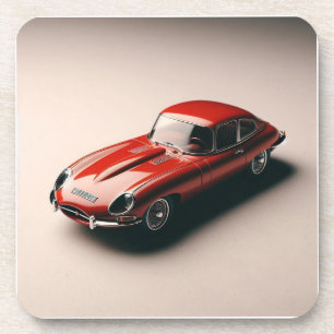 Posavasos Tipo electrónico Jaguar Coupe (rojo)