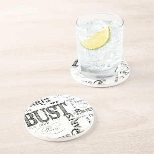 Posavasos Tipografía Caligrafía París Francia Torre Eiffel