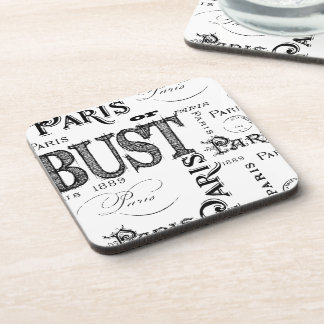 Posavasos Tipografía Caligrafía París Francia Torre Eiffel