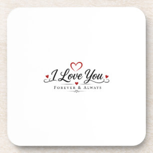 Posavasos Tipografía de Te Amo