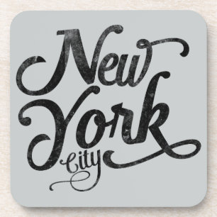 Posavasos Tipografía del vintage de New York City