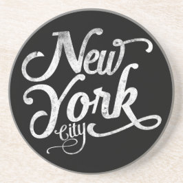 Posavasos Tipografía del vintage de New York City