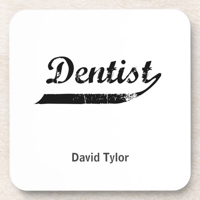 Posavasos Tipografía dentista (Frente)
