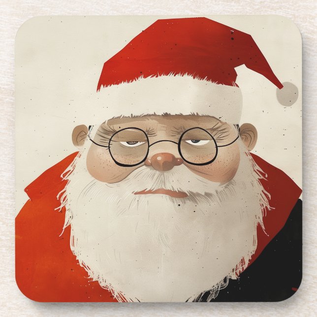 Posavasos Tired Santa (Frente)