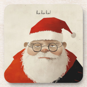 Posavasos Tired Santa