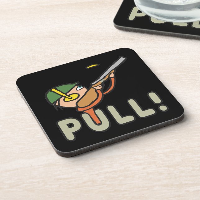 Posavasos Tiroteo con trampa de pichón de arcilla (Lado Izquierdo)