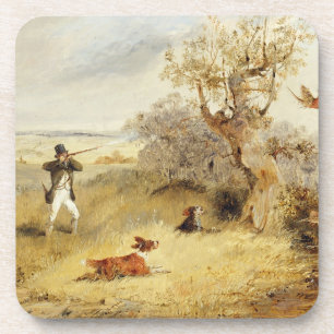 Posavasos Tiroteo del faisán (aceite en lona) 2