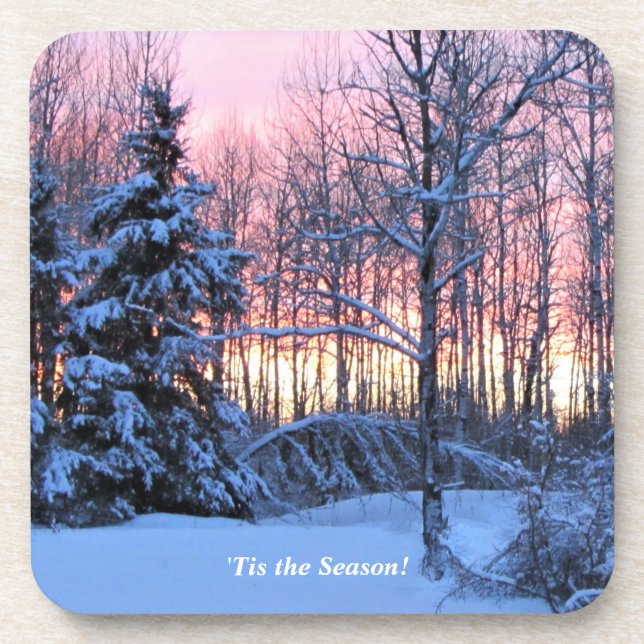 Posavasos 'Tis la estación encima de las vacaciones de (Frente)