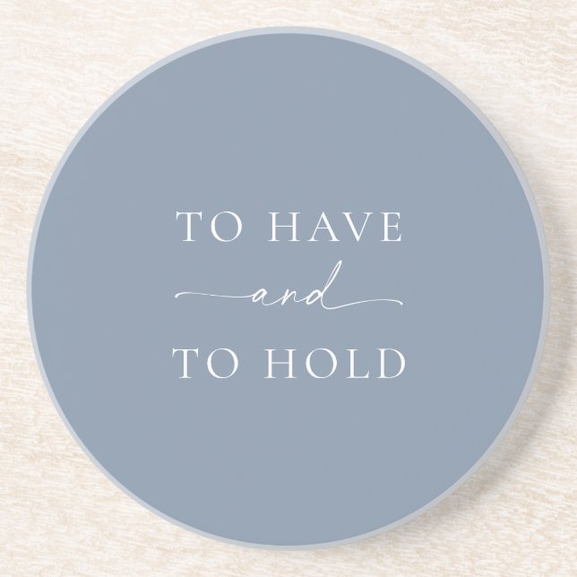 Posavasos “To Have and To Hold” Wedding  (Frente)