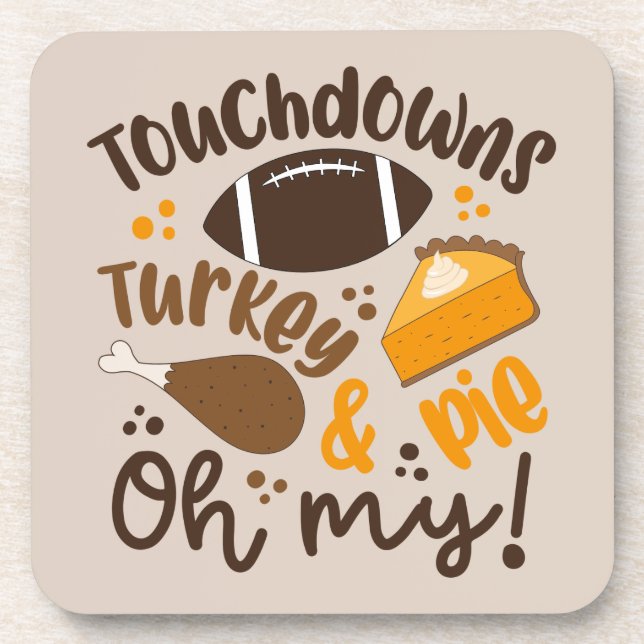 Posavasos Tocante Turquía y Pie | Oh, mi (Frente)