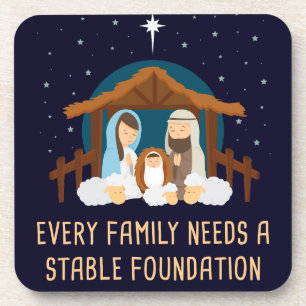 Posavasos Toda familia necesita una fundación estable - Navi