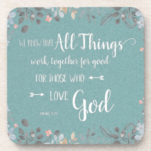 Posavasos Todas las cosas cooperan - Rom 8:28