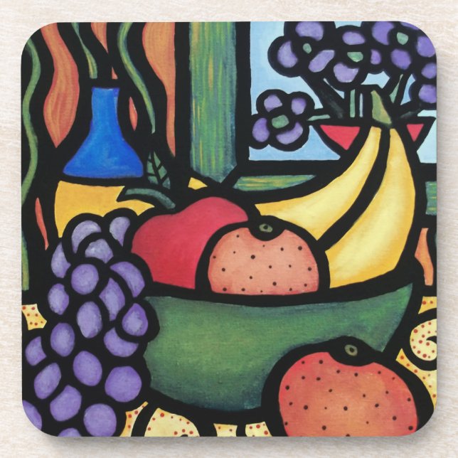 Posavasos Todavía del extracto cuenco de fruta moderno de la (Frente)