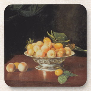 Posavasos Todavía vida T32176 de los melocotones, c.1700