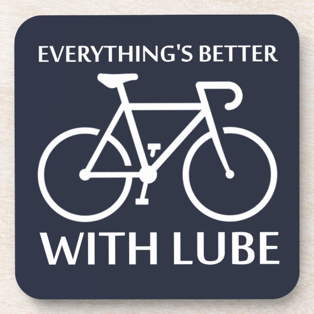 Posavasos Todo está mejor con Lube (Frente)