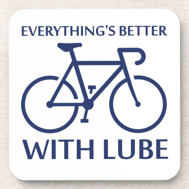 Posavasos Todo está mejor con Lube (Frente)