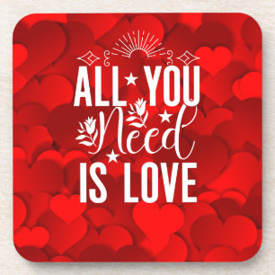 Posavasos Todo lo que necesitas es amor-20230