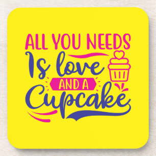 Posavasos Todo lo que necesitas es amor y torta