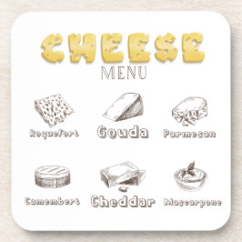 Posavasos Todo sobre el menú Tipos de queso