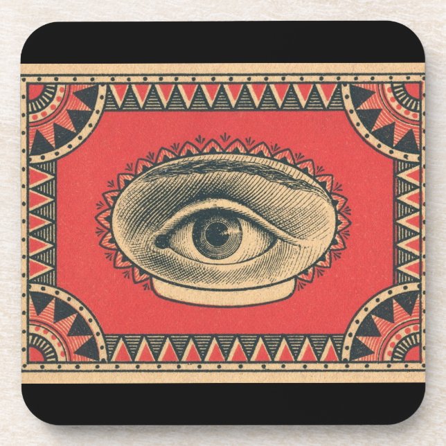 Posavasos todopoderoso ojo de la sabiduría (Frente)