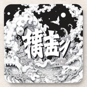 Posavasos Tokio Blanco y Negro