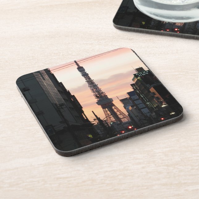 Posavasos Tokyo Tower Sunrise 東 京 タ ワ 日 の 出 (Lado Izquierdo)