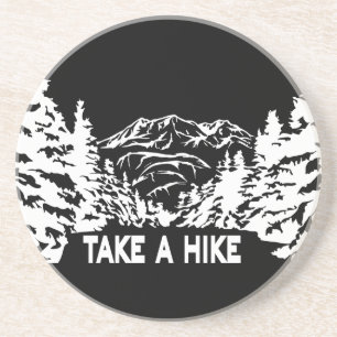 Posavasos Toma una cita de Hike en el paisaje de montaña mon