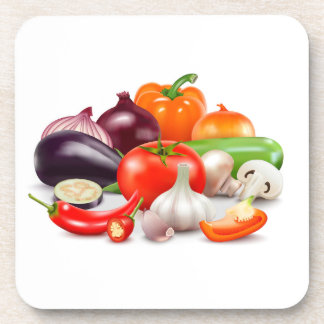 Posavasos Tomates Asparagus Bebidas Acuáticas Vegetales