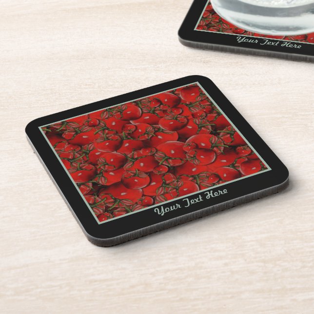 Posavasos Tomates Plastic Coasters (Lado Izquierdo)