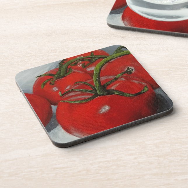 Posavasos Tomates Plastic Coasters (Lado Izquierdo)