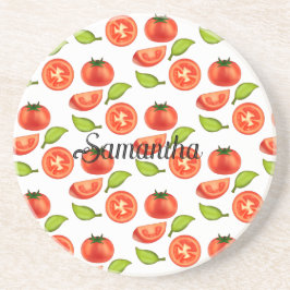 Posavasos Tomates Y Leafas De Oregano