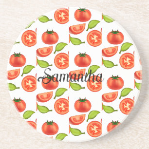Posavasos Tomates Y Leafas De Oregano