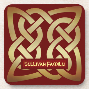 Posavasos Tono de bronce nudo celta