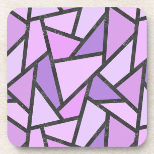 Posavasos Tonos de vidrio manchado de lilas
