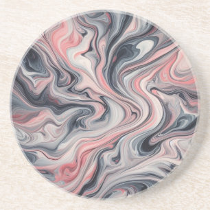 Posavasos Tonos Giratorios de Rosa, Gris y Blanco