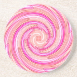 Posavasos tonos rosa bonito giratorio