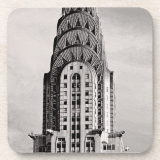 Posavasos Top de Chrysler que construye NYC - B&W