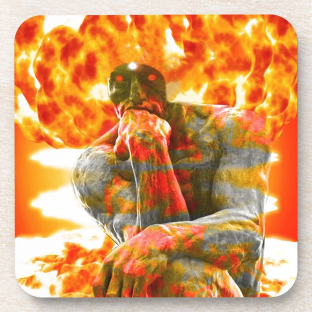 Posavasos Tormenta de inteligencia atómica (Frente)