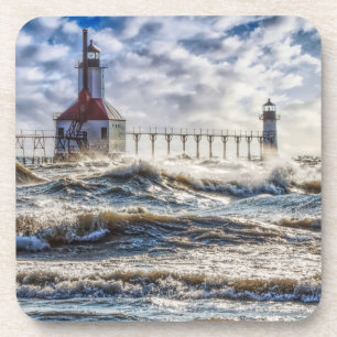 Posavasos Tormenta en el faro de St Joseph