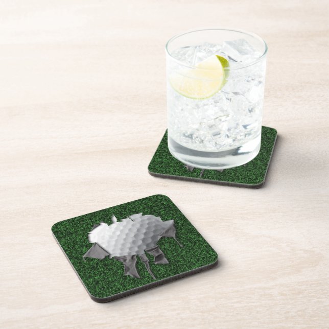 Posavasos Torn Golf Ball Coaster (Lado Derecho)