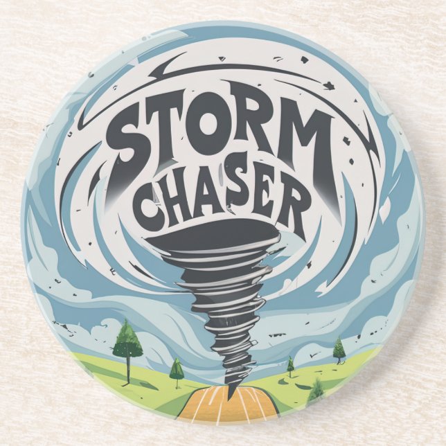 Posavasos Tornado Cazatormentas (Frente)