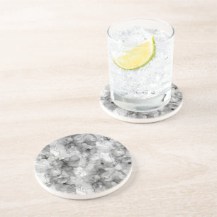 Posavasos Tornillos de tinta líquida de alcohol en vidrio de