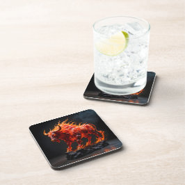 Posavasos Toro de Fuego Mítico