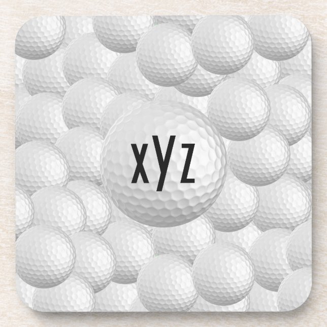 Posavasos Toros de personalizado de los Golf Balls (Frente)