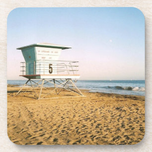 Posavasos Torre del salvavidas en Santa Cruz